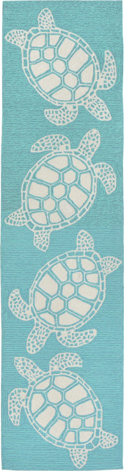 Trans Ocean Frontporch Turtle Blue by Liora Manne Fashion