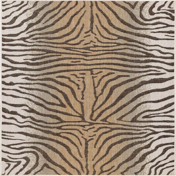 Trans Ocean Carmel 8431 12 Zebra Beige Area Rug by Liora Manne Fashion