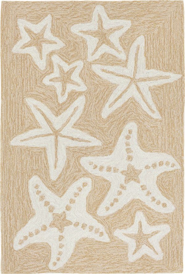 Trans Ocean Frontporch Starfish Ivory Cream by Liora Manne on Sale