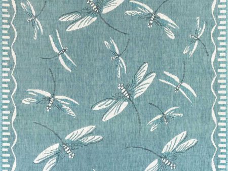 Trans Ocean Carmel 8440 04 Dragonfly Blue Area Rug by Liora Manne Discount