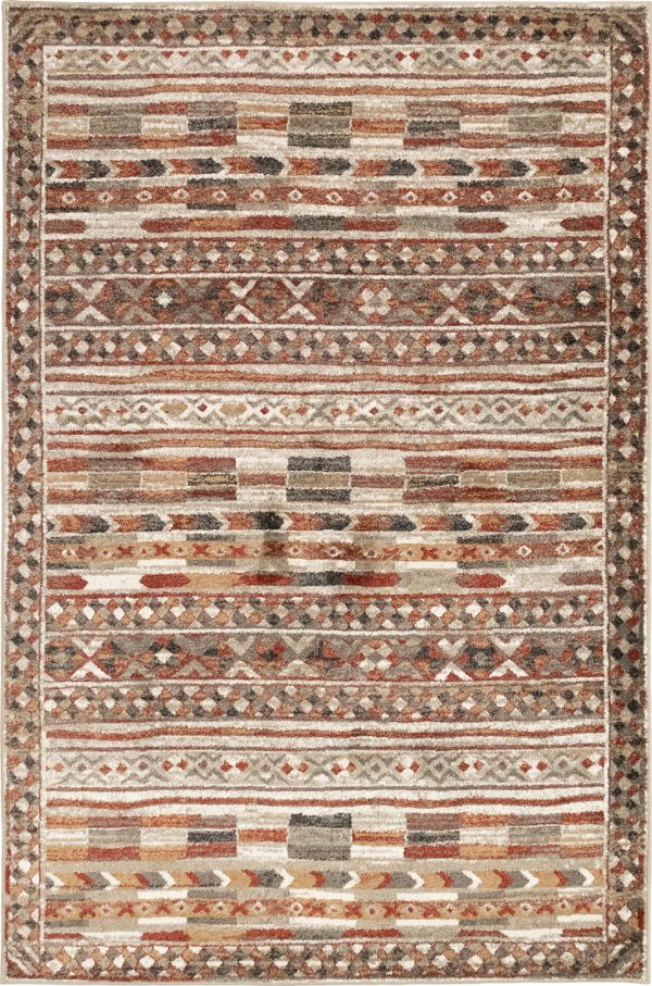 Trans Ocean Ashford 8137 24 Tribal Red Area Rug by Liora Manne Sale