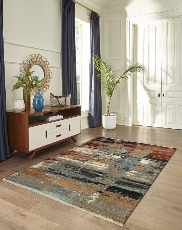 Trans Ocean Ashford 8134 44 Abstract Multi Area Rug by Liora Manne For Cheap