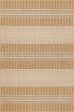 Trans Ocean Carmel 8435 12 Stripe Khaki Area Rug by Liora Manne Online Sale