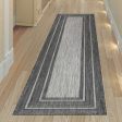 Trans Ocean Carmel 8425 48 Multi Border Black Area Rug by Liora Manne For Cheap