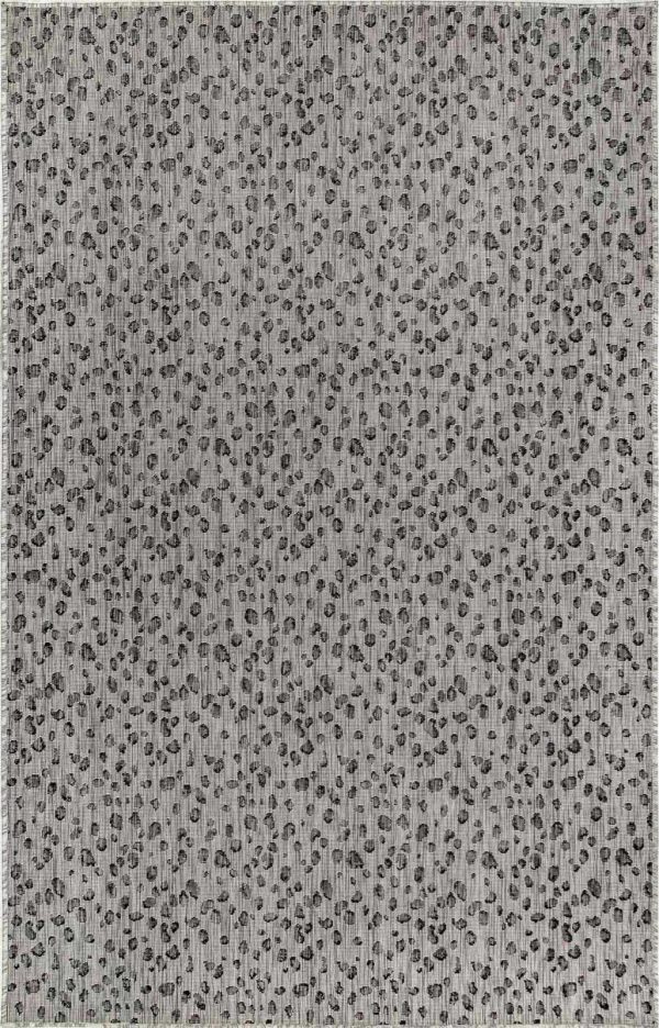 Trans Ocean Carmel 8432 48 Leopard Grey Area Rug by Liora Manne Hot on Sale