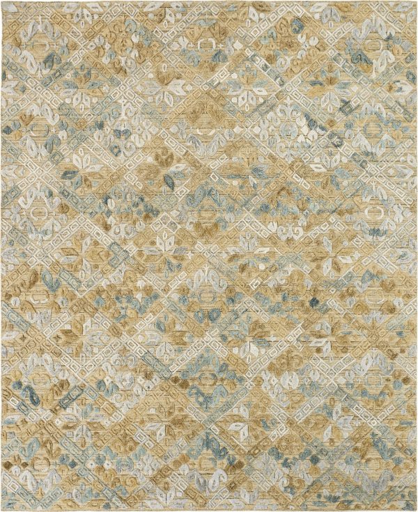 Ancient Boundaries Tunis TUN-10 Gold Area Rug Online Sale