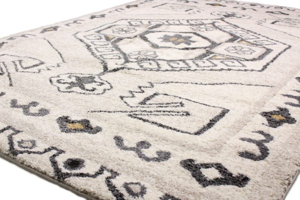 Bashian Aztec A162-BHA305 Beige Area Rug For Sale