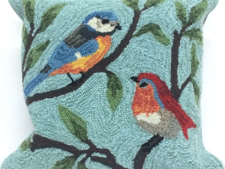 Trans Ocean Frontporch Birds On Branches Blue by Liora Manne Fashion