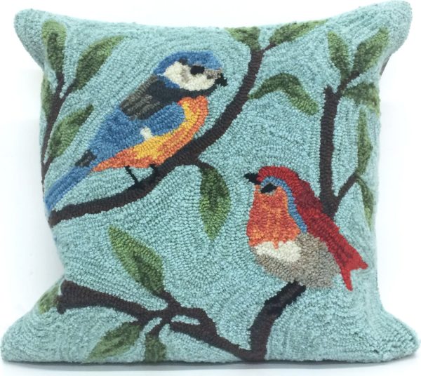 Trans Ocean Frontporch Birds On Branches Blue by Liora Manne Fashion