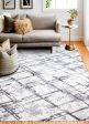 Bashian Barcelona B127-BH121 Ivory Grey Area Rug Fashion