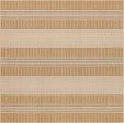 Trans Ocean Carmel 8435 12 Stripe Khaki Area Rug by Liora Manne Online Sale