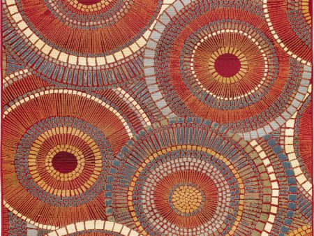 Trans Ocean Marina Circles Saffron Area Rug by Liora Manne Supply