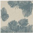 Trans Ocean Carmel 8439 04 Palm Blue Area Rug by Liora Manne Discount