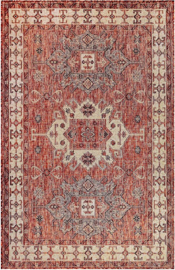 Trans Ocean Carmel 8409 24 Kilim Red Area Rug by Liora Manne Online Hot Sale