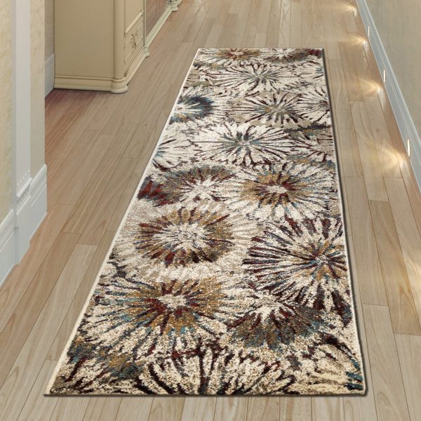 Trans Ocean Ashford 8135 44 Fall Flowers Multi Area Rug by Liora Manne Discount