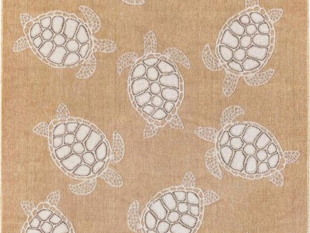 Trans Ocean Carmel 8413 12 Seaturtles Natural Area Rug by Liora Manne For Cheap