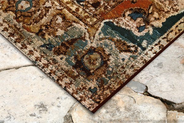 Trans Ocean Marina Kashan Amber Area Rug by Liora Manne Online