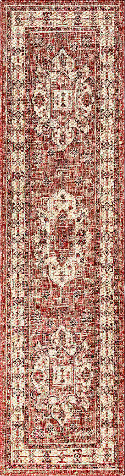 Trans Ocean Carmel 8409 24 Kilim Red Area Rug by Liora Manne Online Hot Sale