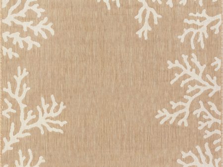 Trans Ocean Carmel 8448 12 Coral Border Beige Area Rug by Liora Manne Supply