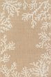 Trans Ocean Carmel 8448 12 Coral Border Beige Area Rug by Liora Manne Supply