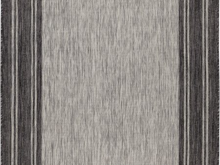 Trans Ocean Carmel 8425 48 Multi Border Black Area Rug by Liora Manne For Cheap