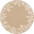 Trans Ocean Carmel 8448 12 Coral Border Beige Area Rug by Liora Manne Supply