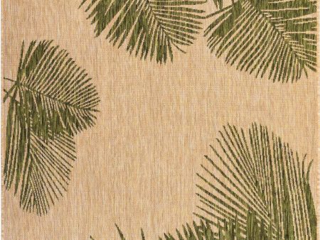 Trans Ocean Carmel 8439 06 Palm Green Area Rug by Liora Manne Discount