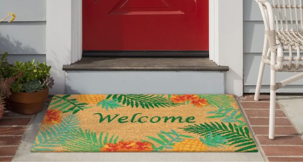 Trans Ocean Natura Tropical Welcome Natural by Liora Manne on Sale