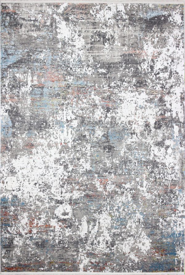 Bashian Allure A161-ALR120 Ivory Rust Area Rug For Sale