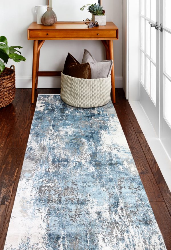 Bashian Allure A161-ALR118 Ivory Blue Area Rug Online Hot Sale